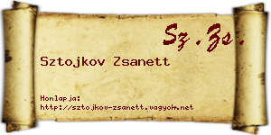 Sztojkov Zsanett névjegykártya